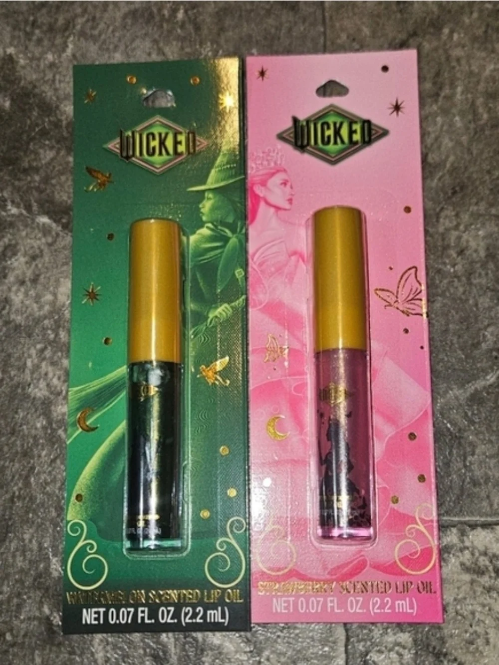 Wicked Lip Oil Duo BNIB Strawberry & Watermelon Scented